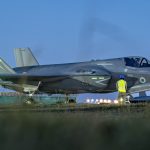 F-35B of No.617 Sqn. Brought to Cybprus to combat Iranian drones.
