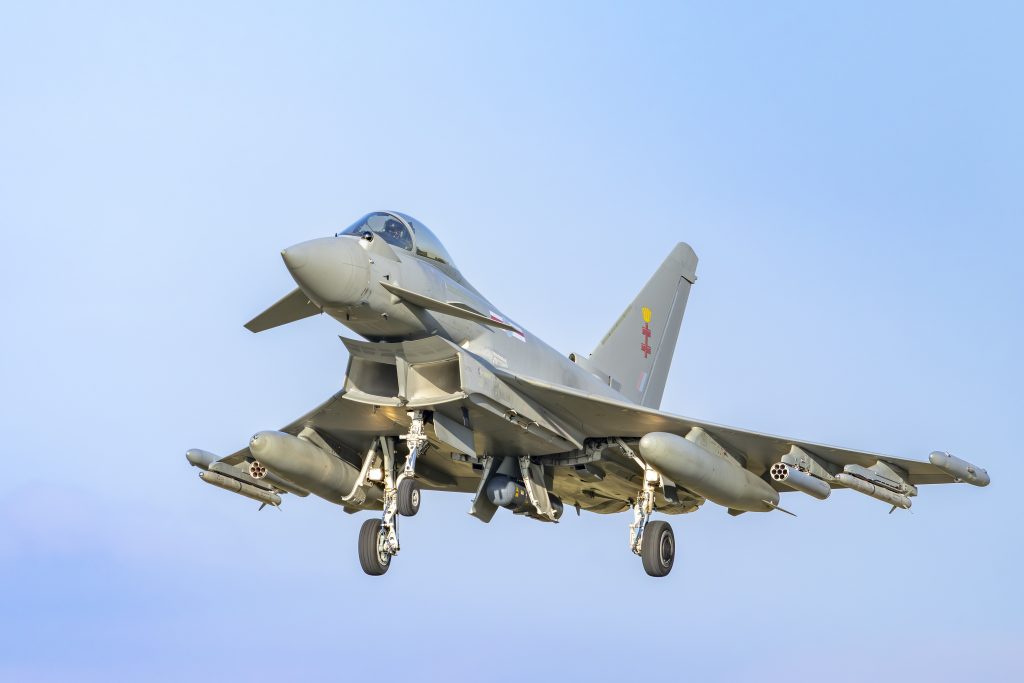Typhoon ZE356 having returning to land