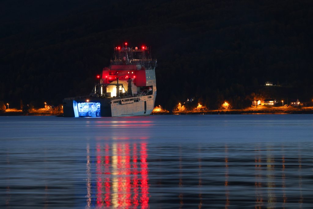 RFA Lyme Bay on Exercise Tarasiss