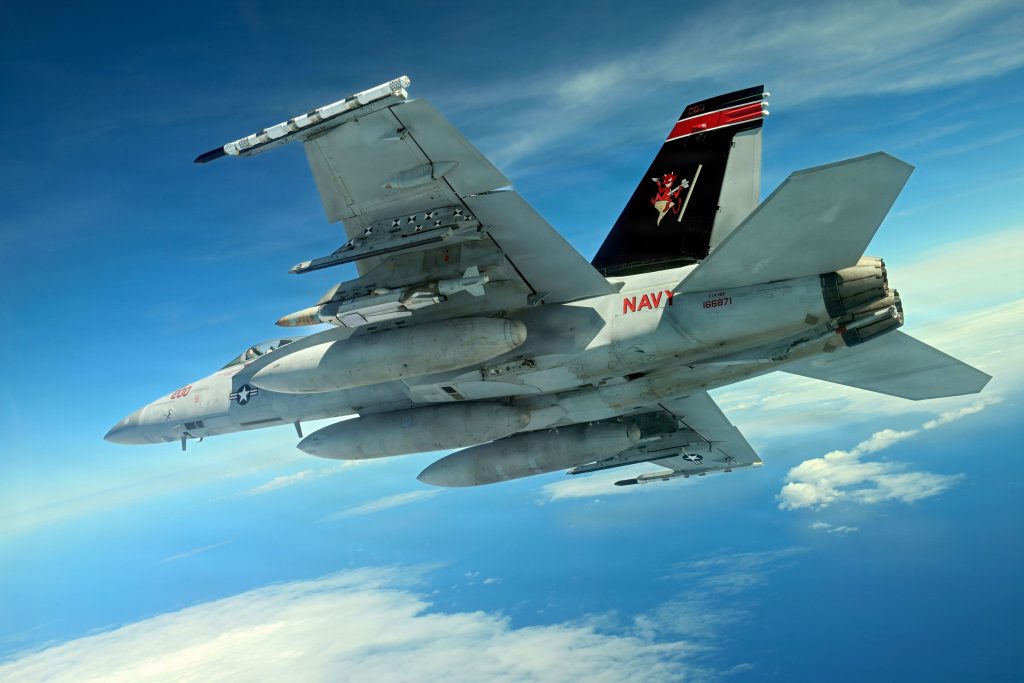 CAG bird of VX-31 with JDAM-LR