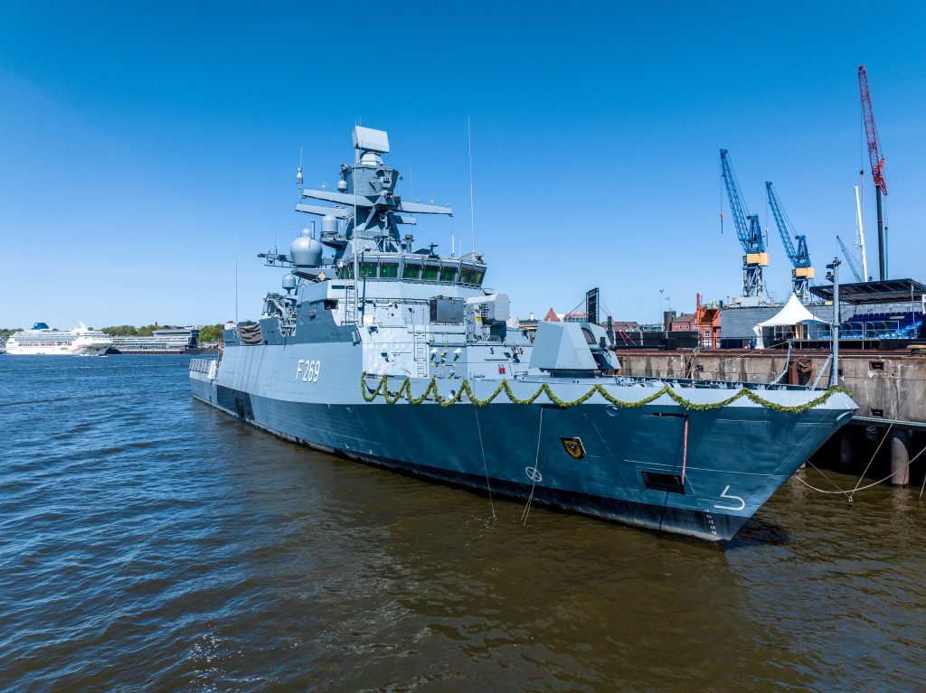 The K130-class corvette Lübeck