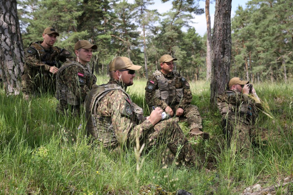 Latvian troops