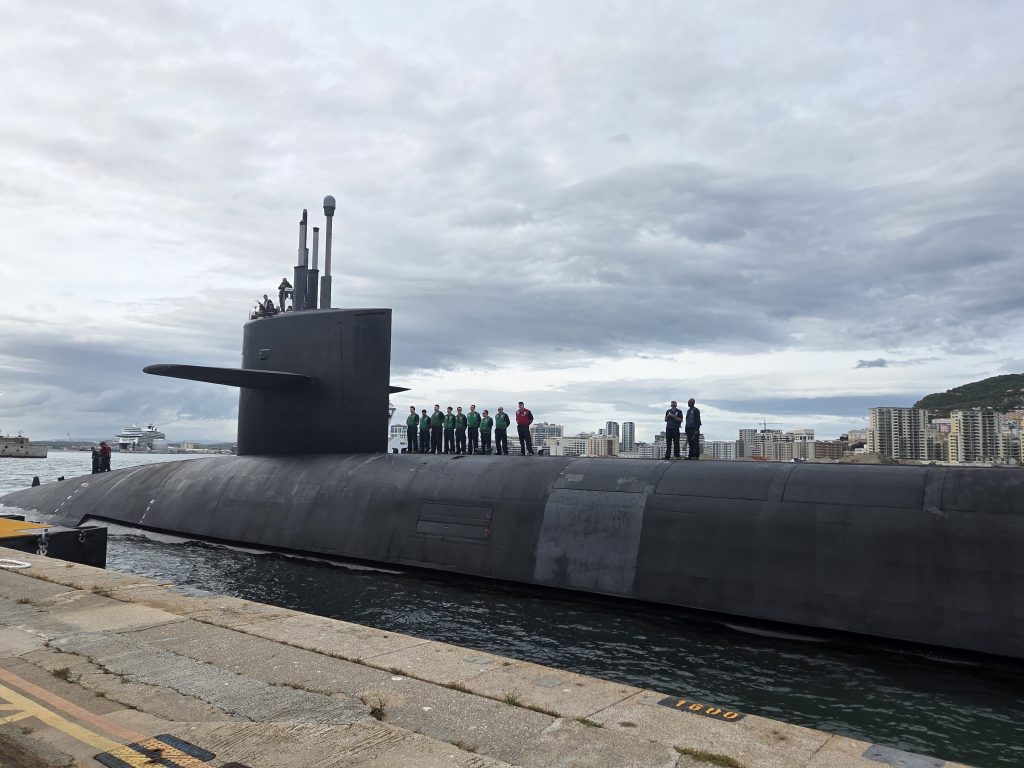 A US Navy Ohio-class SSBN arrives in Gibraltar