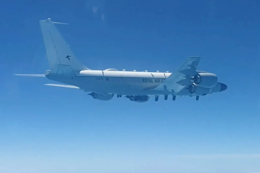 RC-135 as seen from the cockpit of a Russian ‘Flanker’