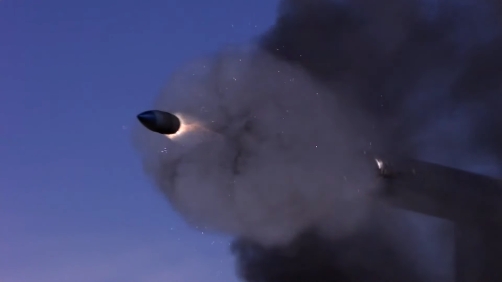 50 mm round emerging from from XM913