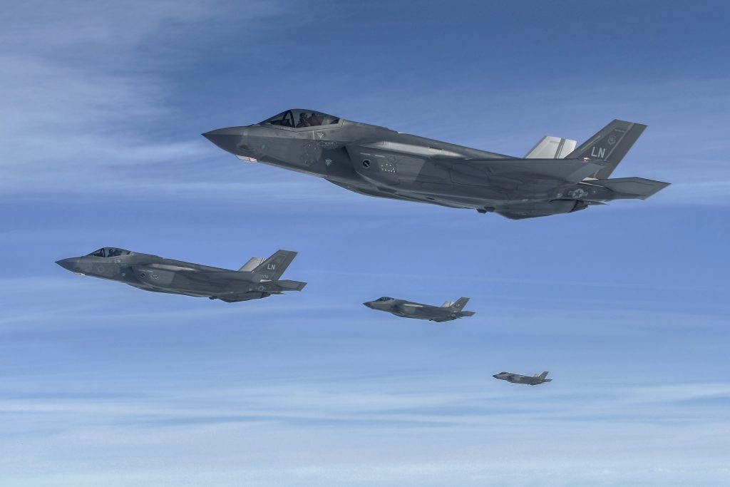 USAF F-35As in formation