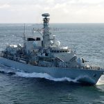 HMS Iron Duke underway. The UK taxpayer invested more than GBP 100 million pounds in a refit for this frigate that ultimately delivered less than a year-and-a-half of frontline service. (Royal Navy)