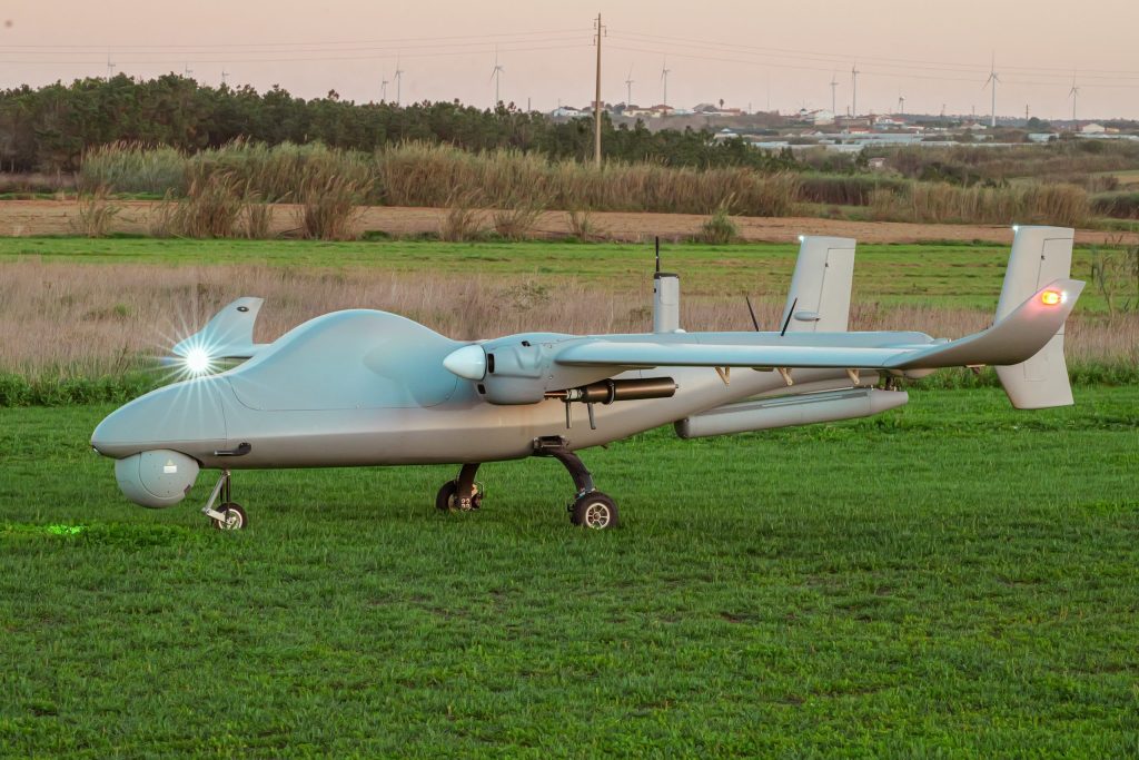 The Tekever AR5 UAV is much smaller than the Watchkeeper WK450 it will replace, but is more capable and has a greater endurance. (Tekever)