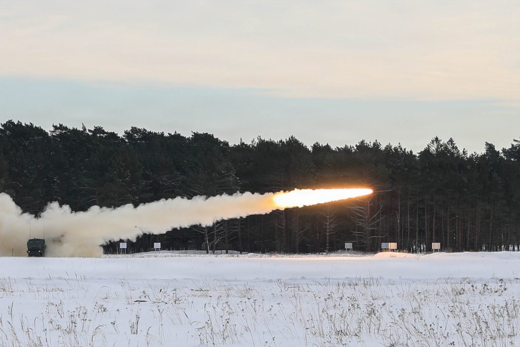 HIMARS launch in the Baltics.
